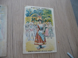 Chromo Ancien Biscuit Pernot Illustré Dijon Simon Girard Madame Angot - Pernot