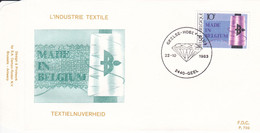 B01-316 FDC P700 COB 2104 L'industrie Textile 22-10-1983 2440 Geel - 1981-1990