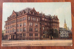 USA - PHILADELPHIA  GERMAN HOSPITAL  - VINTAGE POST CARD  JAN  1  1914 - Fall River