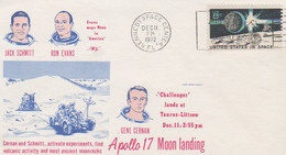 N°1218 N -lettre (cover) -Apollo 17 Moon Landing- - Oceania