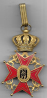 Espagne - Croix De Commandeur émaillée Association BELGO  HISPANIQUE - Autres & Non Classés