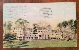 ALBERGHI - USA -  HOTEL ASPINWALL , LENOX   - VINTAGE POST CARD  FROM  PITTSFIELD FEB 19 N 1909 - Fall River