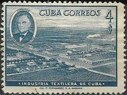 1958 Dayton Hedges (founder Of Cuban Textile Industry) Commemoration - 4c - Dayton Hedges And Textile Factories FU - Gebraucht