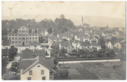 USTER: Foto-AK Quartier Mit Schule 1923 - Uster