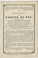 MATER / ASPER - Eugeen DE VOS, Lid Gemeenteraad En Bestuurraad Godshuis - Echtgen. M.T. BEYAERT - °1808 En +1886 - Andachtsbilder