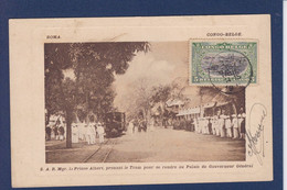 CPA Congo Belge Boma Le Prince Albert Belgique Tramway Circulé - Belgian Congo