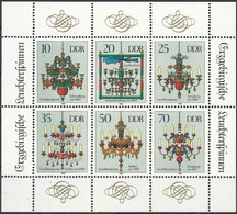 DDR 1989 Mi-Nr. 3289/94 Kleinbogen ** MNH - Blocchi
