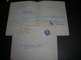 Busta Affrancata Ditta "I.C.A.M. " Cremona E Lettera Accompagnamento. Viaggiata 1940 - Italie