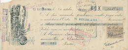 LETTRE DE CHANGE - A BOUCHE ET VAILLANT -TOURS - DEPOT DES ZINCS DE LA SOCIETE VIEILLE MONTAGNE -1910 - Lettres De Change