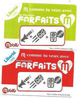 @+ Nouvelle Calédonie - Lot De 2 Recharges Liberté - Forfaits M - Nouvelle-Calédonie