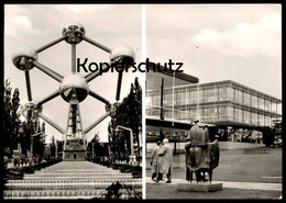 ALTE POSTKARTE ZOEPPRITZ WOLLDECKEN AUF DER WELTAUSSTELLUNG BRÜSSEL ATOMIUM HEIDENHEIM MERGELSTETTEN Ansichtskarte Cpa - Heidenheim