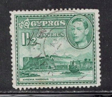 CYPRUS Scott # 165 Used -KGVI & Kyrenia Harbour - Chypre (...-1960)