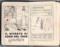 LITTORIO - AGENDA AGRICOLA ITALIANA 1915 - LIBRETTO TASCABILE 200 PAG. - Italienisch