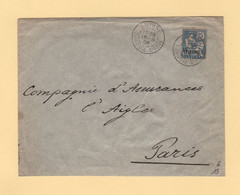 Smyrne - Turquie D Asie - 1907 - Type Mouchon Du Levant - Cartas & Documentos