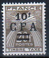 REUNION 1962 - TIMBRE TAXE YT 46 NEUF - RU678 - Timbres-taxe