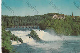 CARTOLINA   RHEINFALL MIT SCHLOSS LAUFEN,SVIZZERA, VIAGGIATA 1962 - Laufen-Uhwiesen 