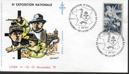 FRANCE FDC 1977 Lyon Liberation Guerre De Gaulle - 2. Weltkrieg