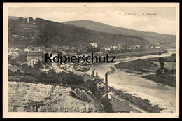 ALTE POSTKARTE VLOTHO AN DER WESER PANORAMA GESAMTANSICHT TOTAL FABRIK SCHORNSTEIN Postcard Cpa AK Ansichtskarte - Vlotho