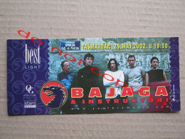 BAJAGA I INSTRUKTORI / Guest Vlatko Stefanovski ( 25.05.2002 ) / Concert Ticket - Belgrade, Tašmajdan - Concerttickets