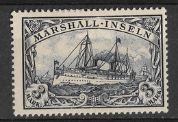 Marshall Islands, German Colony 1901, 3 Mark, Michel 24 / Scott 24. MH. - Colonia: Isole Marshall