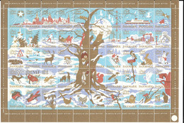 Denmark; Christmas Seals. Full Sheet 1960   MNH** - Feuilles Complètes Et Multiples