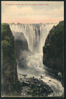 Rhodesia Postcard "The Boiling Pot As Seen From The Bridge, Victoria Falls" - Zimbabwe