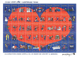 Denmark; Christmas Seals. Full Sheet 1999   MNH** - Volledige & Onvolledige Vellen