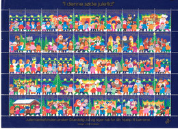 Denmark; Christmas Seals. Full Sheet 2002   MNH** - Feuilles Complètes Et Multiples