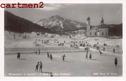 SEEFELD WINTERSPORT BLICK AUF DEN HOCHEDER PATINOIRE PATINAGE SPORT-D'HIVER AUSTRIA AUTRICHE TYROL - Seefeld