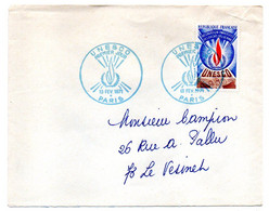 FDC--1971-Lettre De PARIS-75 Pour LE VESINET-78--timbre UNESCO...cachet FDC .....à Saisir - 1970-1979