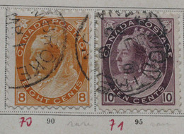 Canada 1898 Yvert 70 Et 71 - Used Stamps