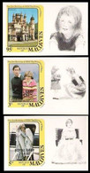 MALDIVE ISLANDS 1982 OVPT:Diana's Baby IMPERF. SET:3 From Sheetlets (tabs) - Maldives (1965-...)