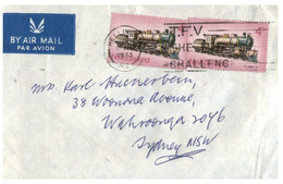 (HH 29) New Zealand Cover Posted To Australia - 1973 - Trains / Railway - Brieven En Documenten