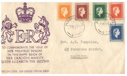 (HH 29) New Zealand Cover Posted Within To Hamilton - 1951 - Queen Elizabeth Coronationnew Stamp Issue - Briefe U. Dokumente