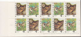 Faroe Islands, 1999, Bird, Birds, Sparrows, Wren, Booklet, MNH** - Sparrows