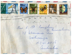 (HH 29) New Zealand FDC Cover Posted To Australia - With Many Butterfly Stamps... (early 1970s ?) - Brieven En Documenten