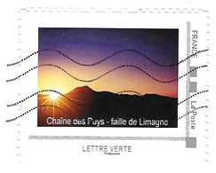 TIMBRE COLLECTORS SUR LETTRE ENTIERE DE 2019 - CHAINE DES PUYS, FAILLE DE LIMAGNE AUVERGNE, VOIR LES SCANNERS - Collectors