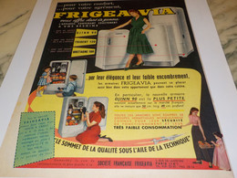 ANCIENNE  PUBLICITE FRIGO FRIGEAVIA 1954 - Autres Appareils