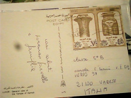 EGYPT POST DAY 1980  70 + 45  CARD LUXOR From ITALIA  VB1981 HY4017 - Covers & Documents