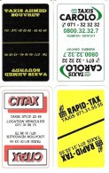 4 Dos De Carte  : Taxis Ahmed Souvret - Carolo - Citax - Rapid - Tax - Charleroi - Playing Cards (classic)