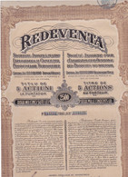 1923 - ACTION REDEVENTA - ROUMANIE - BUCAREST - SOCIETE EXPLOITATION ET LE COMMERCE DES PRODUITS DU SOUS-SOL - Landbouw