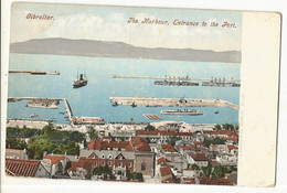 CPA ,Précurseur , Gilbraltar , N°32, The Harbour , Entrance To The Port ,Ed. J. Ferrary & Co ,1900 - Gibraltar