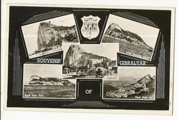 CPSM, Gibraltar, Gibraltar , Souvenir De Gibraltar , Multi-Vues ,Ed. Rock Phot.,1958 - Gibraltar