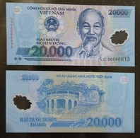 Vietnam Viet Nam 20,000 20000 Dong UNC Polymer Banknote Note / Billet 2006 / Fancy Number - Pick# 120 - Viêt-Nam