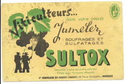 Buvard Sultox Cie Des Produits Chimiques Bordeaux 28 Place Gambetta - Agriculture