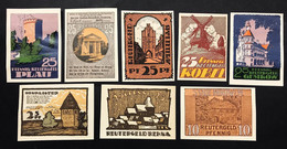 8 Notgeld  1921-1922  10 + 25   Pfennig  LOTTO 3290 - Collections
