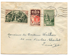 Monaco N° 355, 356, 277 Sur Lettre - Storia Postale