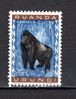 RUANDA-URUNDI   N° 209    NEUF SANS CHARNIERE   COTE 0.15€   SINGE ANIMAUX - Nuevos