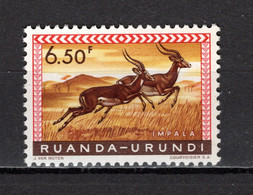 RUANDA-URUNDI   N° 214    NEUF SANS CHARNIERE   COTE 0.50€   SIMPALAS ANIMAUX - Unused Stamps