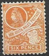 NSW 1899 Mh * Watermark UPSIDE DOWN - Nuovi